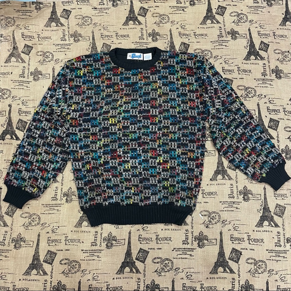 DJ Smash NWT! Multicolor Crew Neck Sweater Size M